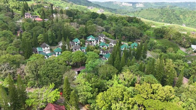 Aerial View of Canyon Woods Residential Community in Tagaytay, Philippines