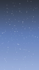 Obraz premium Vertical winter freeze motion of white snow coming down, isolated on black background. Blurred snowfall texture overlay.