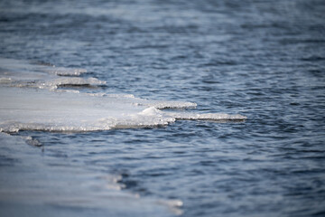 Ice on the river