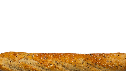 Candle bread isolate with space for text on top