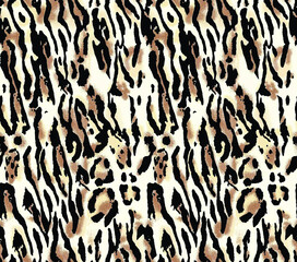 leopard seamless pattern, animal skin texture textile  © anwar
