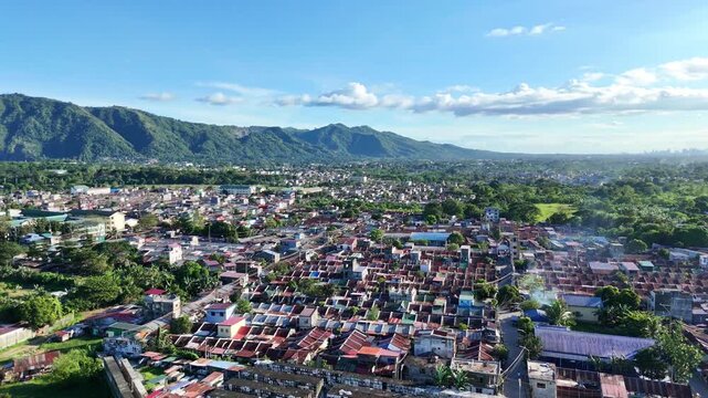 Aerial View of City Mountain in Rodriguez Rizal, Philippines