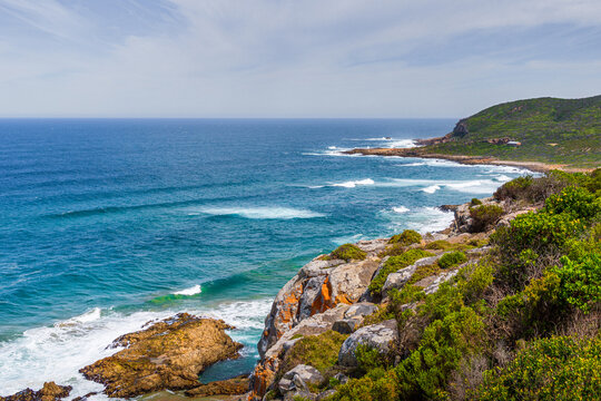 Beautiful coastline of Robberg Nature Reserve, Plettenberg Bay, South Africa