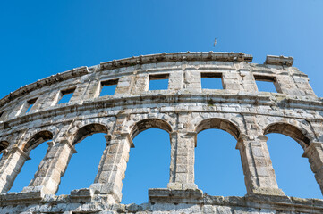 Part of the Amphitheater in Pula, Croatia