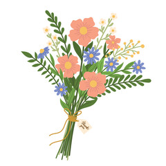 Bouquet of spring fresh flowers