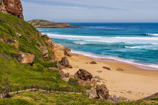 Beautiful coastline of Robberg Nature Reserve, Plettenberg Bay, South Africa