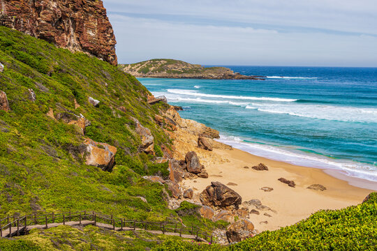 Beautiful coastline of Robberg Nature Reserve, Plettenberg Bay, South Africa