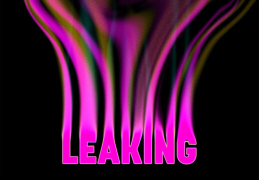 Leaking Text Effect