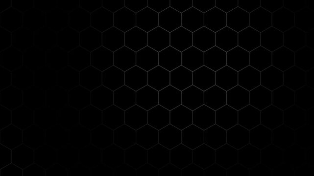 Geometric Minimalist Hexagon Grid Pattern 4K Seamless Loop
