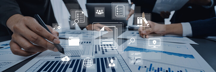 A comprehensive document management system for corporate data. This includes secure file storage, team collaboration, and compliance checks for all official business records. Fermion