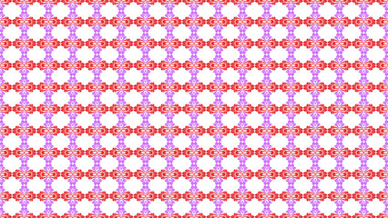 Vintage Floral Damask Pattern In Purple And Red