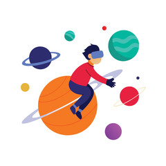 Virtual Reality Learning Solar System Tour