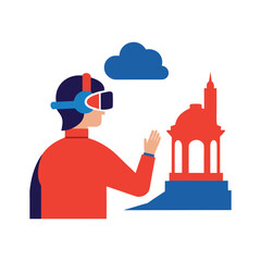 Virtual Reality Classroom History View Learning