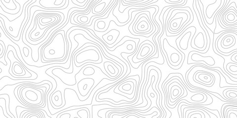 Topographic map background geographic line map with seamless ornament design. vector geographic contour map. geographic mountain relief diagram line wave carve pattern. © Khan