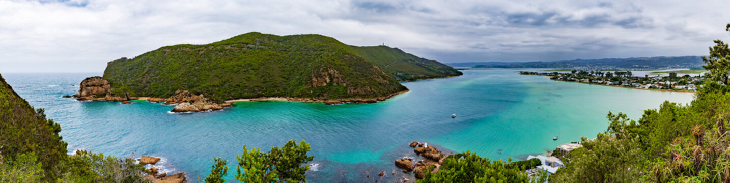 View of Knysna Heads and Lagoon, Garden Route, South Africa 