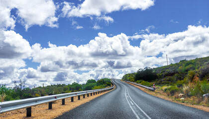 Scenic Road Trip from Cape Winelands toward Cape Agulhas and Mossel Bay, Western Cape, South Africa © Anshuman