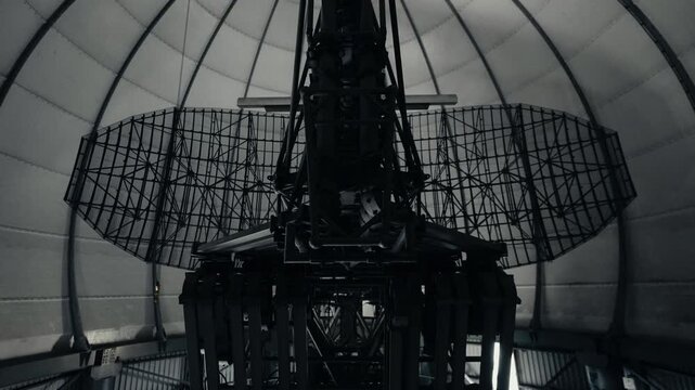 Abandoned Cold War Communication Station in the Fog