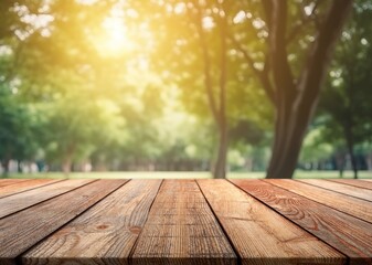 Natural city park landscape background with sun