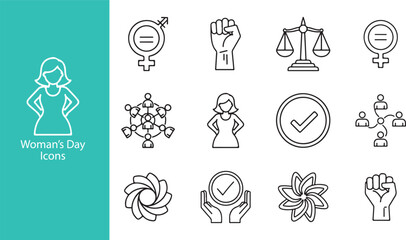 Woman Avatar Icon Flat Vector EPS