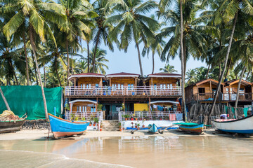 views of accomodation in palolem, india
