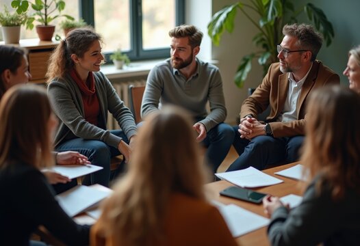 Engaging Philosophy Seminar Group Discussion Circle Intellectual Exchange Dynamic Dialogue Thought Exploration