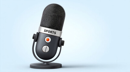 Celebrating international sports journalist day with classic microphone design