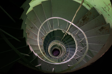 spiral staircase in a lighthause