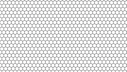 A minimalist geometric pattern featuring repeating hexagons creating a visually striking and symmetrical design © MDSakib