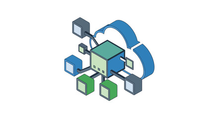 Cloud Computing Network Data Storage.