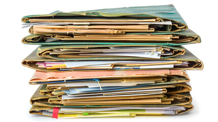 Professional White File Folder Isolated