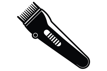 Obraz premium hair clipper line art silhouette vector illustration
