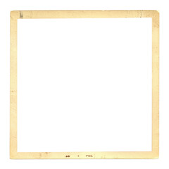 Isolated Old Photo Frame. Vintage Torn Paper Borders Cutout on Transparent Background.