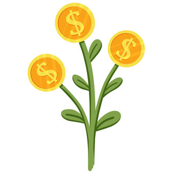 Bank interest with gold dollar