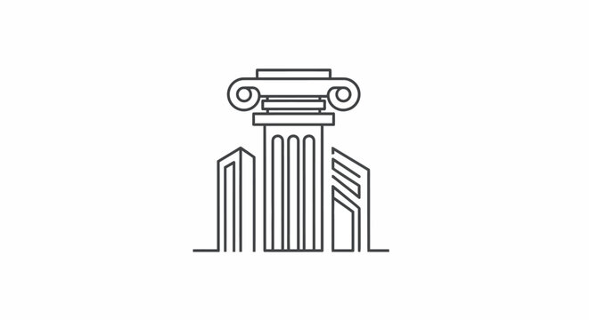 Detailed drawing of a column capital.
