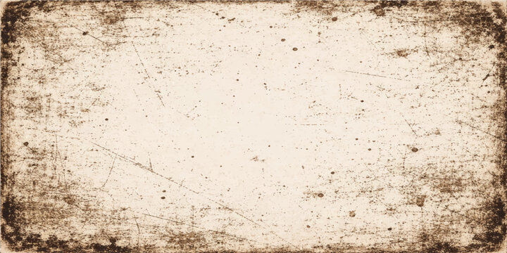 A blank vintage parchment with a rough grunge texture and aged brown pattern provides a dirty antique paper surface ideal for an ancient backdrop or art design