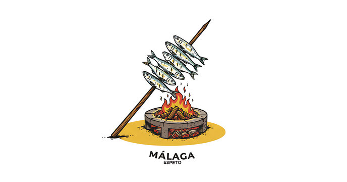 M&aacute;laga Espeto Traditional Grilled Sardines
