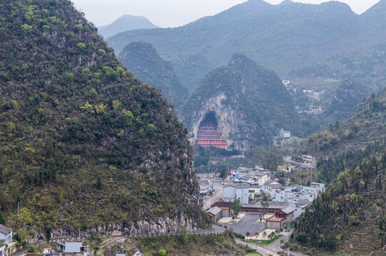 Wanfenglin Karst Mountains and Valley Village, Xingyi, Guizhou, China