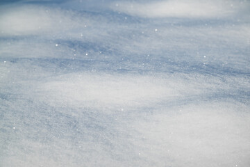 Fresh, sparkling snow on a frosty day - texture or background.