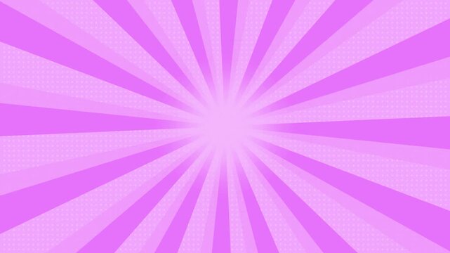 Sunburst soft purple modern pop with dot pattern rotating animated background