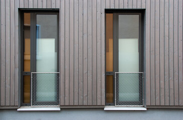 Fototapeta premium Fassade mit Fenstern