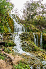 Obraz premium Waterfalls in Krka National Park, Croatia – Lush Green Nature Landscape