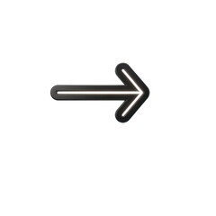 Obraz premium Right arrow icon pointing to the right