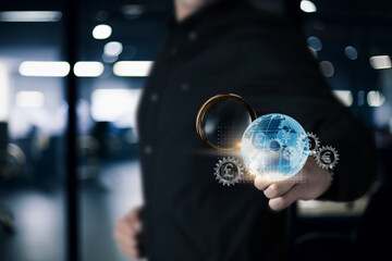 Fototapeta premium Holding a vision of the future.