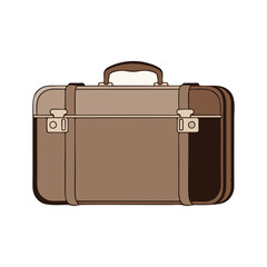 vector suitcase isolated on white background