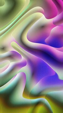 Abstract Liquid Fluid Background Motion Loop &ndash; Psychedelic Colorful Gradient Flow Waves Texture