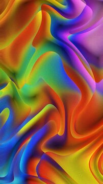 Abstract Colorful Fluid Waves Background &ndash; Liquid Psychedelic Motion Gradient Loop
