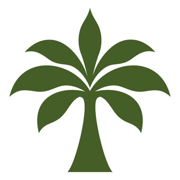 Minimal Tree Icon for Natural Growth and Sustainability.eps