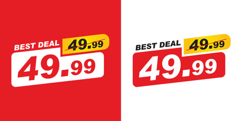 Best Deal Label Vector Design &ndash; High Quality. Highlight your promotions with this Best Deal Label Vector Design, crafted to grab attention and emphasize special offers.