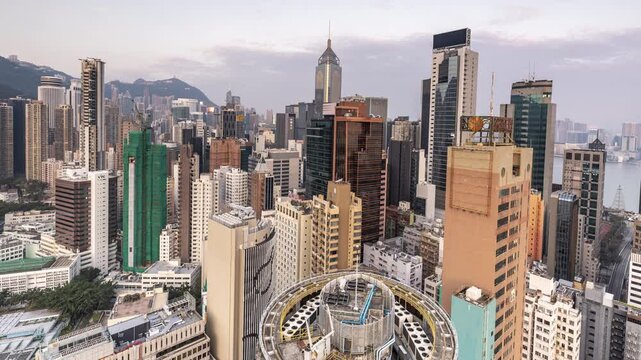 Hong Kong island amazing skyline