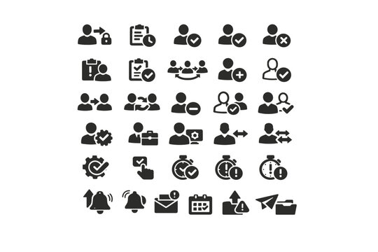 Vector closed generation triggered changed image met icon self requested access approver